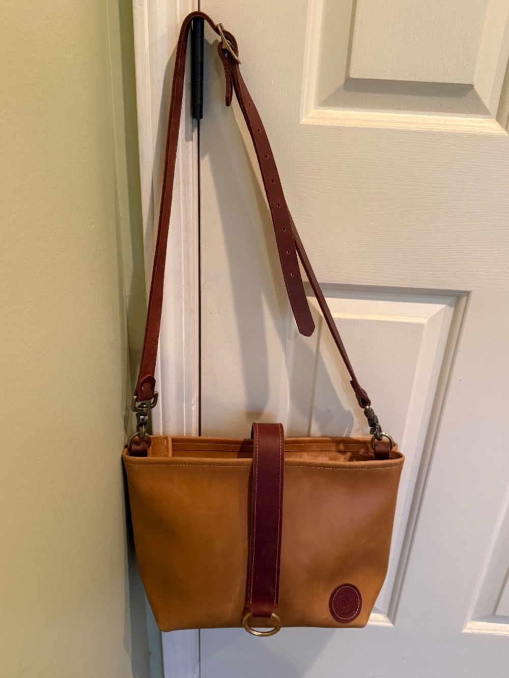 Down South Leather Handmade Genuine Leather Tote – One of a Kind – Made in SC